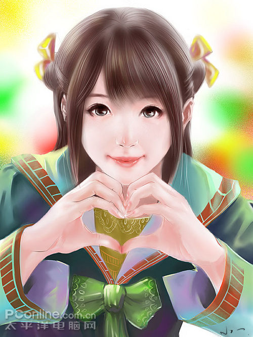 painter打造超級女生過程