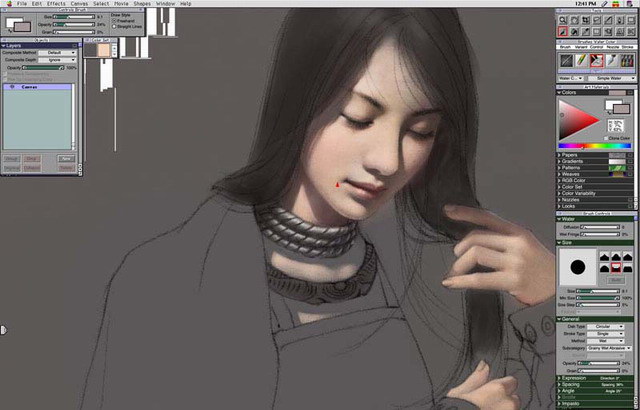 著名插畫師--平凡的繪畫過程