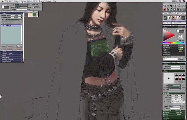 著名插畫師--平凡的繪畫過程