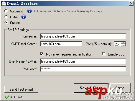 SQLBackupAndFTP,數據庫自動備份