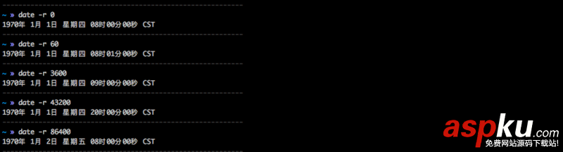 Linux,Unix,時間戳,命令行