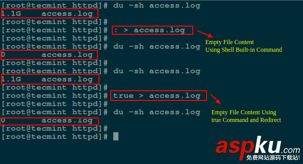 linux清空文件內容,linux,清空文件