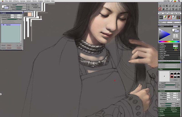 著名插畫師--平凡的繪畫過程