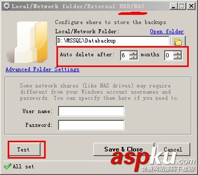 SQLBackupAndFTP,數據庫自動備份