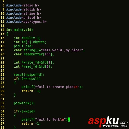 linux,pipe,函數