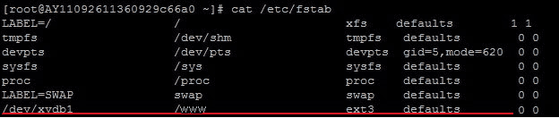 linux系統,掛載數據盤