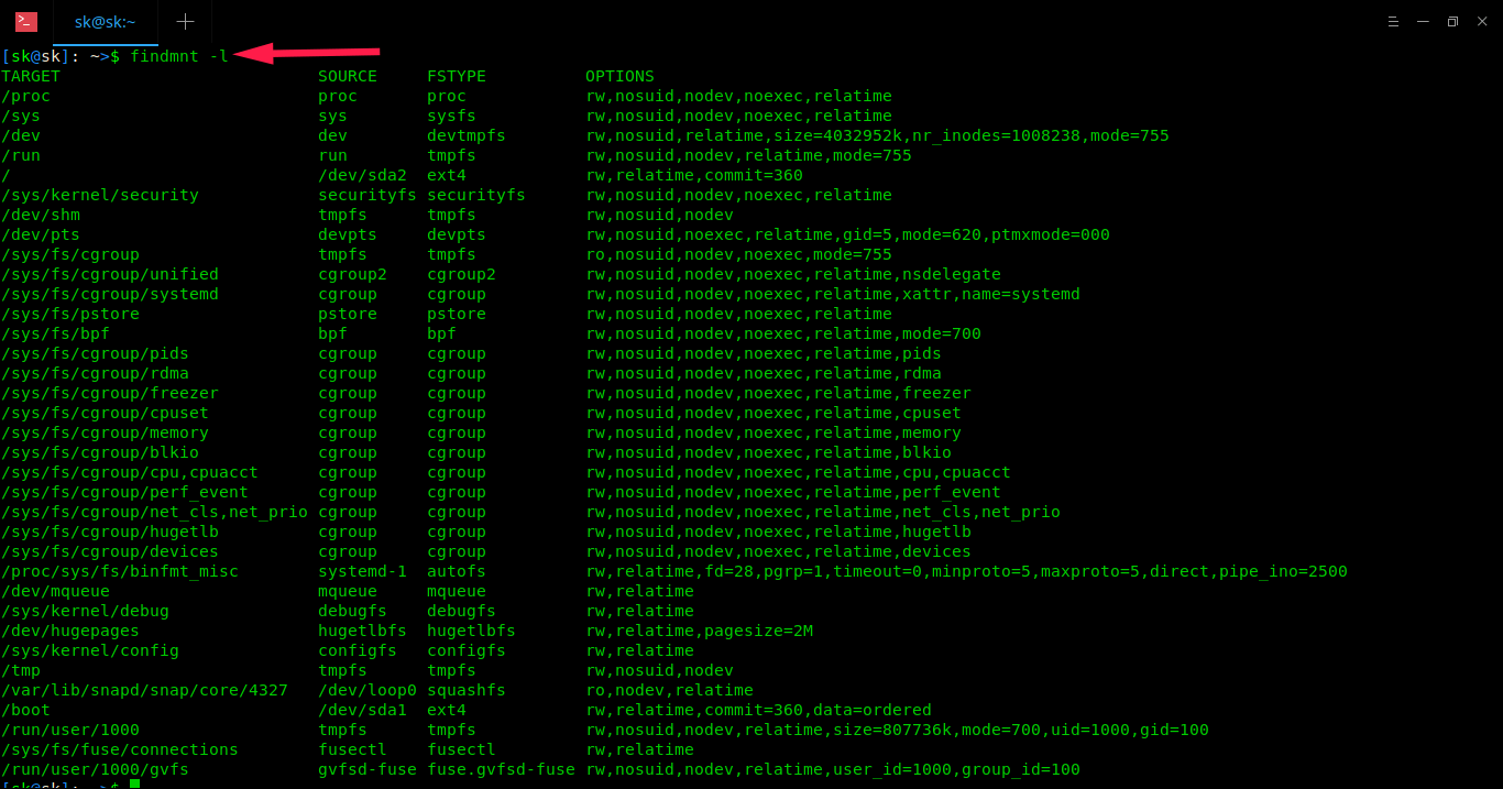 Linux,掛載,文件系統類型