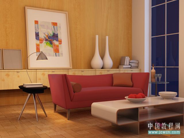 3DsMAX燈光陣列和VR渲染空間夜景布光