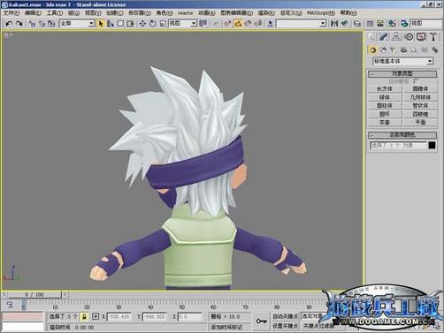 3dsmax實例教程:打造q版忍者角色_網頁設計VeVb.com轉載