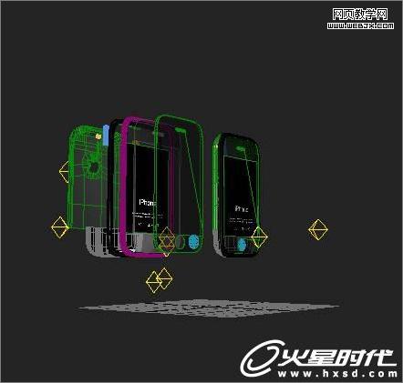 3ds max手機制作:iphone建模渲染技巧