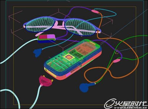 3dsmax9制作超仿真手機模型