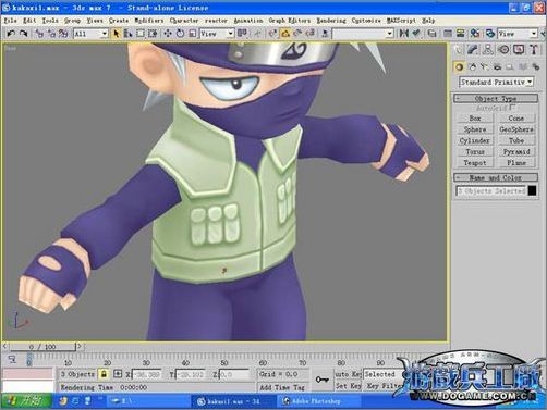 3dsmax實例教程:打造q版忍者角色_網頁設計VeVb.com轉載