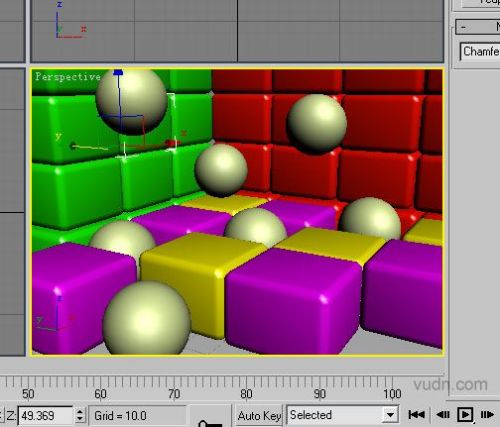 3dsmax實例：立體彩塊和透明亮球_網頁設計VeVb.com網絡轉載