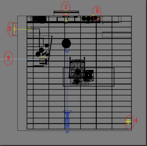 3dsmax9教程：調整廚房場景布光