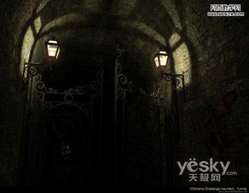 3dmax打造神秘的鬧鬼通道詳細教程