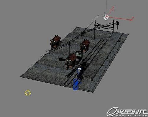 3ds max制作火車站場景教程