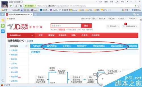 如何查看京東商城自提點