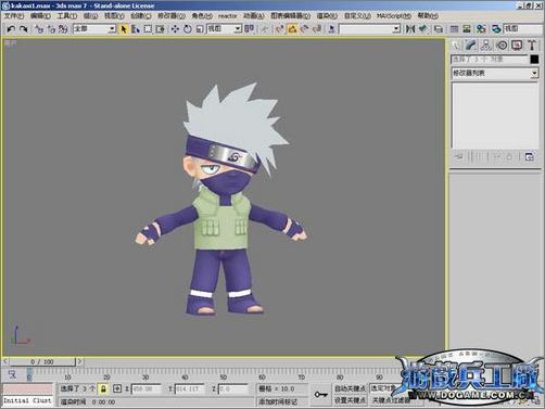 3dsmax實例教程:打造q版忍者角色_網頁設計VeVb.com轉載