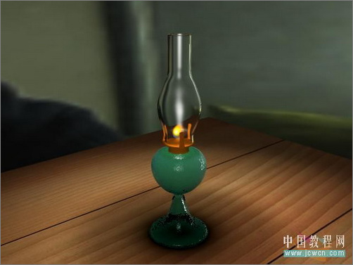 3ss max打造逼真煤油燈
