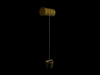 3d max動畫教程：制作繩索拉水桶