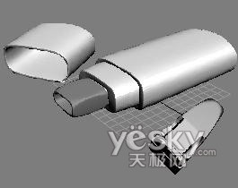 用3dsmax一步一步學做三維u盤_網頁設計VeVb.com整理