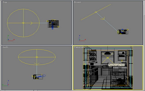 3dsmax9教程：調整廚房場景布光