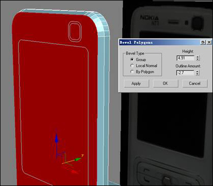 3dsmax教程:諾基亞n73建模過程