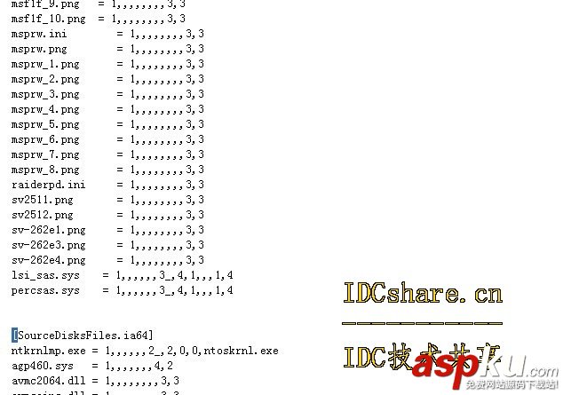 win2003,自動安裝盤,硬件驅動,txtsetup.sif