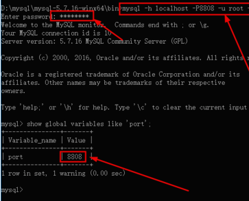Windows10,mysql,端口號