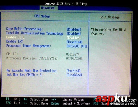Windows 2008 server系統安裝虛擬化，提示CPU不支持的解決