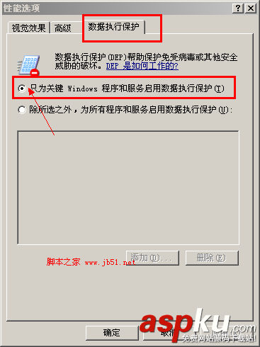 WindowsServer2003,數據執行保護