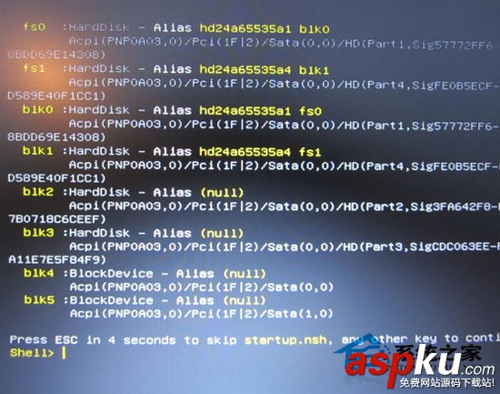 EFI引導,U盤安裝Win7