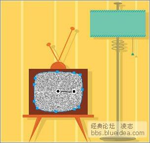 fireworks打造電視雪花動畫效果