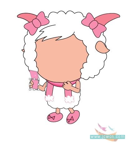 illustrator鼠繪教程：畫一只漂亮可愛的美羊羊_網頁設計
