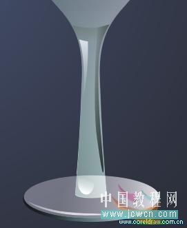 coreldraw x4鼠繪教程：繪制一只逼真的玻璃杯_中國教程網