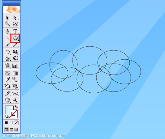 illustrator cs2教程：鼠繪合成制作兒童節主題海報_網頁設計