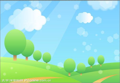 illustrator cs2教程：鼠繪合成制作兒童節主題海報_網頁設計