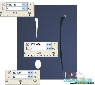 coreldraw x4鼠繪教程：繪制一只逼真的玻璃杯_中國教程網