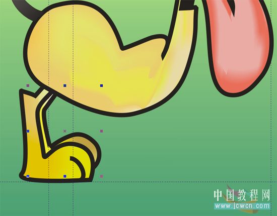 coreldraw鼠繪教程：繪制可愛卡通小狗“錢錢”_jcwcn.com