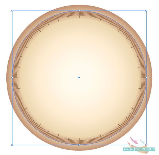 illustrator鼠繪教程：簡單繪制金色指南針_網頁設計