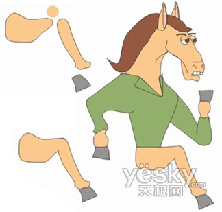 coreldraw繪制簡筆卡通動物造型_天極設計在線轉載編輯