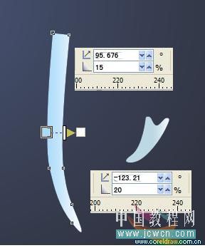 coreldraw x4鼠繪教程：繪制一只逼真的玻璃杯_中國教程網