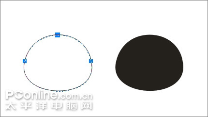 coreldraw繪制可愛的情侶qq企鵝