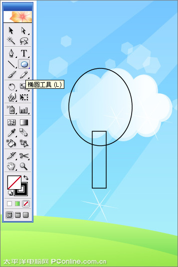 illustrator cs2教程：鼠繪合成制作兒童節主題海報_網頁設計