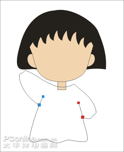 coreldraw繪制兒童節插畫櫻桃小丸子