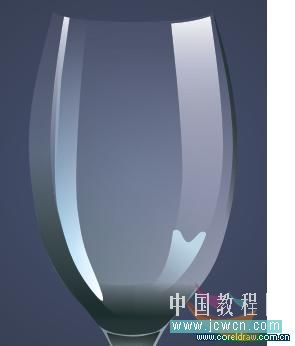 coreldraw x4鼠繪教程：繪制一只逼真的玻璃杯_中國教程網