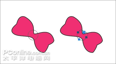 coreldraw繪制可愛的情侶qq企鵝