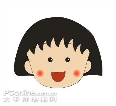 coreldraw繪制兒童節插畫櫻桃小丸子