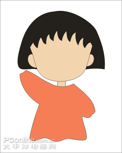 coreldraw繪制兒童節插畫櫻桃小丸子