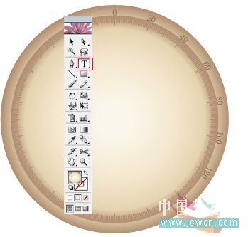 illustrator鼠繪教程：簡單繪制金色指南針_網頁設計